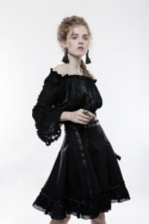  Lolita Horizontal Neck T-shirt -  6