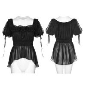  Lolita Thin Knitted T- shirt Pyon Pyon WLT-011TDF/BK -  