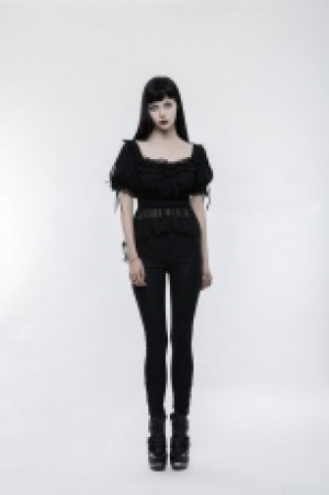 Lolita Thin Knitted T- shirt Pyon Pyon WLT-011TDF/BK -  