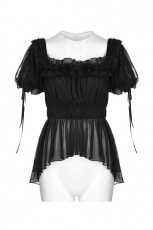  Lolita Thin Knitted T- shirt Pyon Pyon WLT-011TDF/BK -  