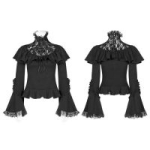  Lolita Lace Turtleneck T-shirt Pyon Pyon WLT-013TCF/BK -  
