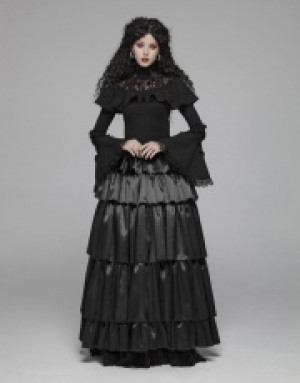  Lolita Lace Turtleneck T-shirt Pyon Pyon WLT-013TCF/BK -  