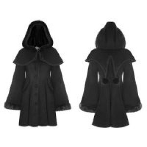  Lolita Medium-length Swallow Tail Dress Coat Pyon Pyon WLY-078LCF/BK -  