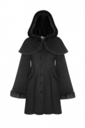  Lolita Medium-length Swallow Tail Dress Coat Pyon Pyon WLY-078LCF/BK -  