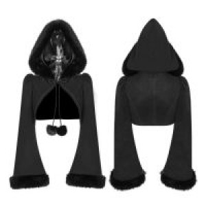  Lolita Imitation Rabbit Hair Short Coat Pyon Pyon WLY-079EDF/BK -  