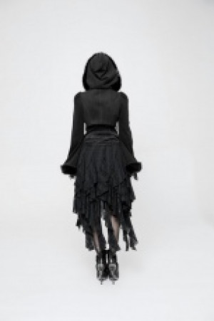  Lolita Imitation Rabbit Hair Short Coat Pyon Pyon WLY-079EDF/BK -  