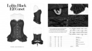  Lolita Black Elf Corset Pyon Pyon WLY-087SYF/BK -  