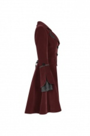  Gothic Lolita Medium Long coat Pyon Pyon WLY-089LCF/RD -  