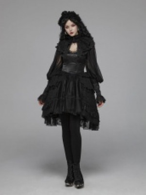  Lolita Big Puff Sleeve Pyon Pyon WLY-090XDF/BK -  