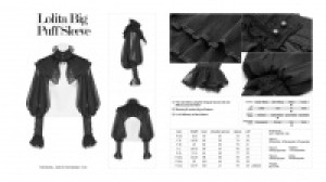  Lolita Big Puff Sleeve Pyon Pyon WLY-090XDF/BK -  