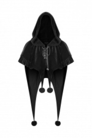  Lolita Velvet Short Cloak Pyon Pyon WLY-092DPF/BK -  
