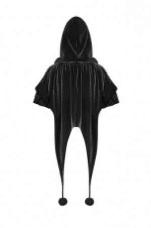  Lolita Velvet Short Cloak Pyon Pyon WLY-092DPF/BK -  