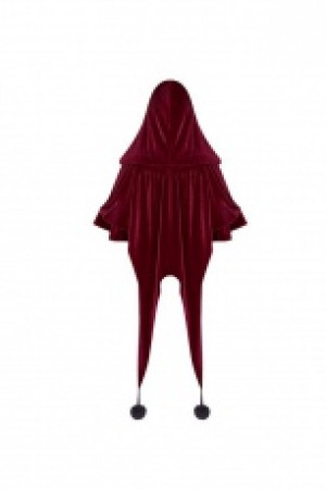  Lolita Velvet Short Cloak Pyon Pyon WLY-092DPF/RD -  