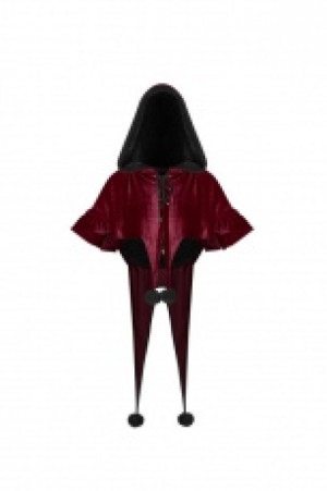  Lolita Velvet Short Cloak Pyon Pyon WLY-092DPF/RD -  