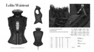  Lolita Waistcoat Pyon Pyon WLY-093MJF/BK -  