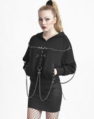 Heavy Metal Chain Bat Sweater - 