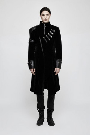  Handsome Punk Medium Length Coat - 