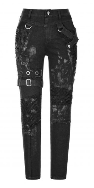  Punk Personality Dilapidated Trousers - 