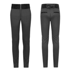  Gothic Dark Stripes Trousers - 