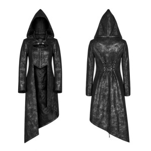  Punk Asymmetric Hem Jacket /   - 