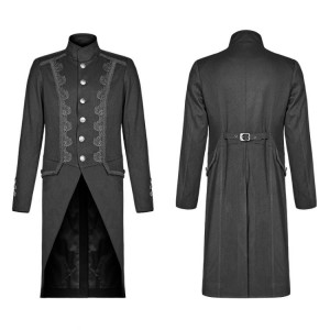  Gothic Mid-length Coat - 
