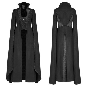  Gothic Woolen Long Coat - 