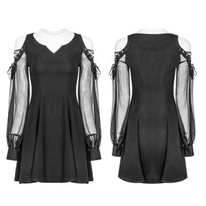  Strapless Corn Bandage V-collar Dress - 