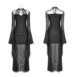  Gothic Daily Wear Lace Dress - 