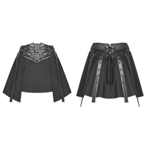  Punk Girdle Half Skirt - 