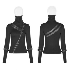  Punk Turtleneck Metal T-shirt - 