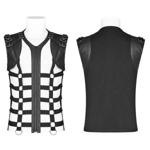  Punk Personality Skeleton Vest - 