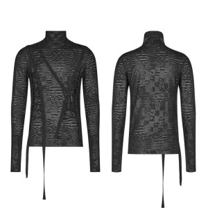  Dark Punk Turtleneck T-shirt - 