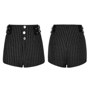  PUNK High Waist Slimming Short Pants - 