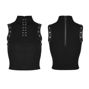  Punk Sleeveless Tank Tops - 