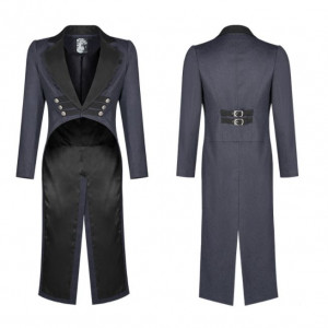  Gentleman Punk Mid-length Coat /   - 