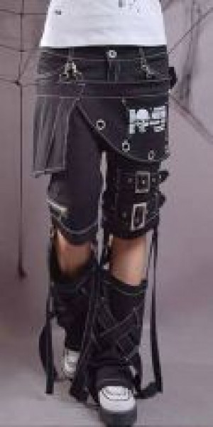  TROUSERS Punk Rave K-031/BK -  