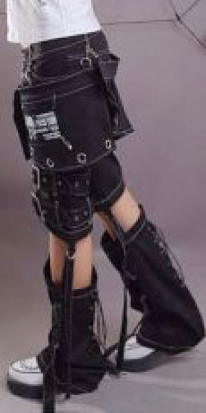  TROUSERS Punk Rave K-031/BK -  