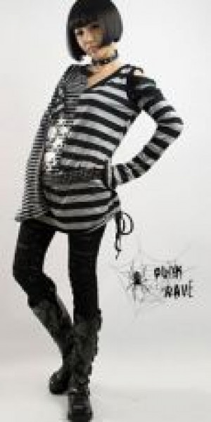  TROUSERS Punk Rave K-099/BK -  