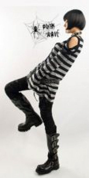  TROUSERS Punk Rave K-099/BK -  