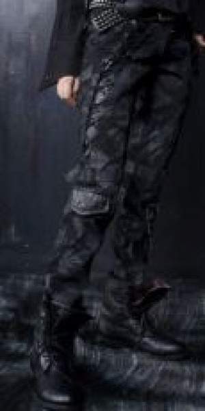  TROUSERS Punk Rave K-106/BK -  