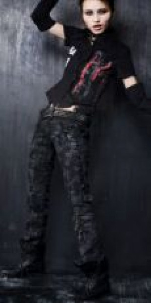  TROUSERS Punk Rave K-106/BK -  