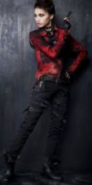 =TROUSERS= Punk Rave K-109/BK -  