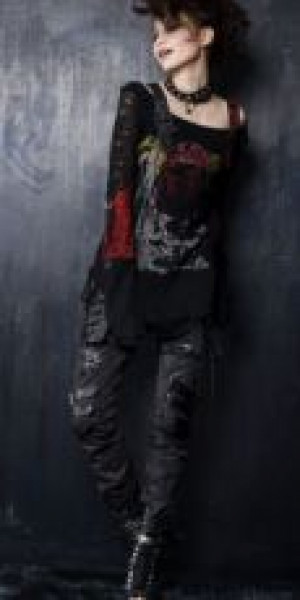  TROUSERS Punk Rave K-111/GY -  