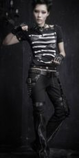  TROUSERS Punk Rave K-128/BK -  
