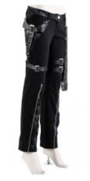  TROUSERS Punk Rave K-128/BK -  
