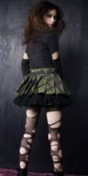  BLOUSE Punk Rave Y-289/BK-GR -  
