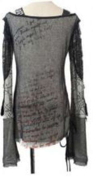  LONGSLEEV Punk Rave T-221/BK-WH -  