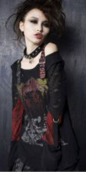  LONGSLEEV Punk Rave T-221/BK-RD -  
