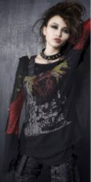  LONGSLEEV Punk Rave T-221/BK-RD -  