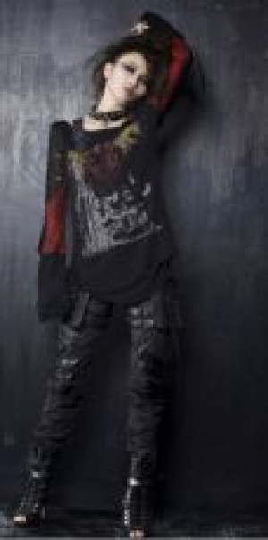  LONGSLEEV Punk Rave T-221/BK-RD -  